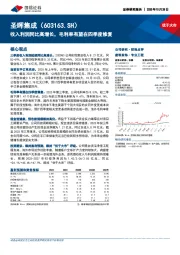 收入利润同比高增长，毛利率有望在四季度修复