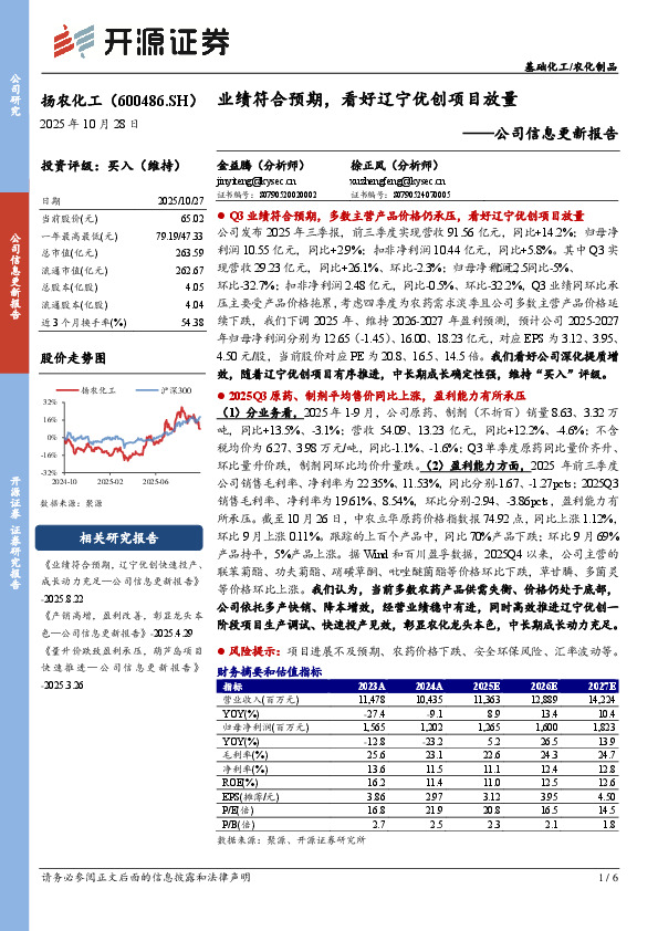 公司信息更新报告：业绩符合预期，看好辽宁优创项目放量