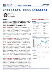 赤峰黄金三季报点评:量价齐升,业绩表现显著改善