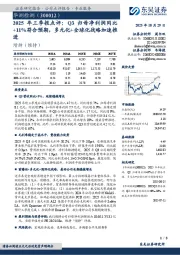 2025年 三 季 报 点 评:Q3归 母 净 利 润 同 比+11%符合预期,多元化+全球化战略加速推进
