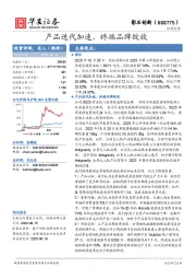 产品迭代加速,终端品牌绽放