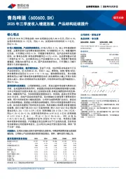 2025年三季度收入增速放缓，产品结构延续提升
