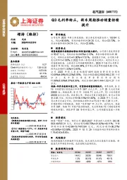 Q3毛利率转正，新车周期推动销量持续提升