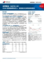 2025Q3报表继续释放压力，普通酒及电商渠道表现较好