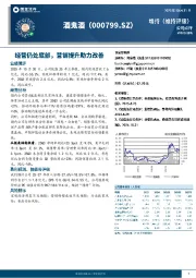 经营仍处底部，营销提升助力改善
