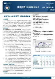 关税下Q3业绩承压,期待后续修复