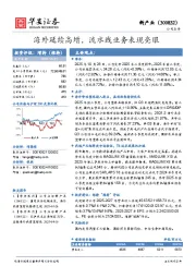 海外延续高增，流水线业务表现亮眼