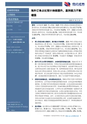 海外订单占比预计持续提升，盈利能力不断增强