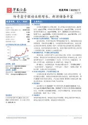 传奇盒子驱动业绩增长，新游储备丰富