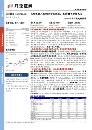 公司信息更新报告:战略性投入致利润修复放缓,长期增长势能充足