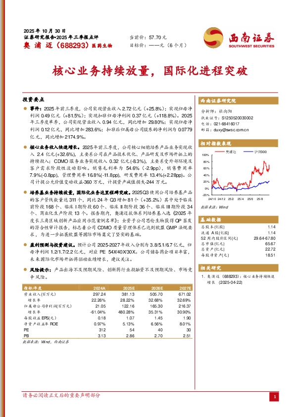 核心业务持续放量，国际化进程突破