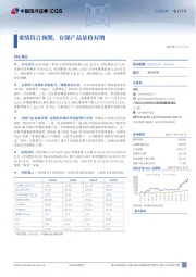 业绩符合预期，存储产品量价双增