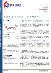 微电生理：海外收入快速增长，创新单品稳步推进