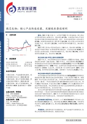 微芯生物：核心产品快速放量，关键临床推进顺利