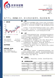 2025Q3点评，前三季度归母净利，同比增30.9%