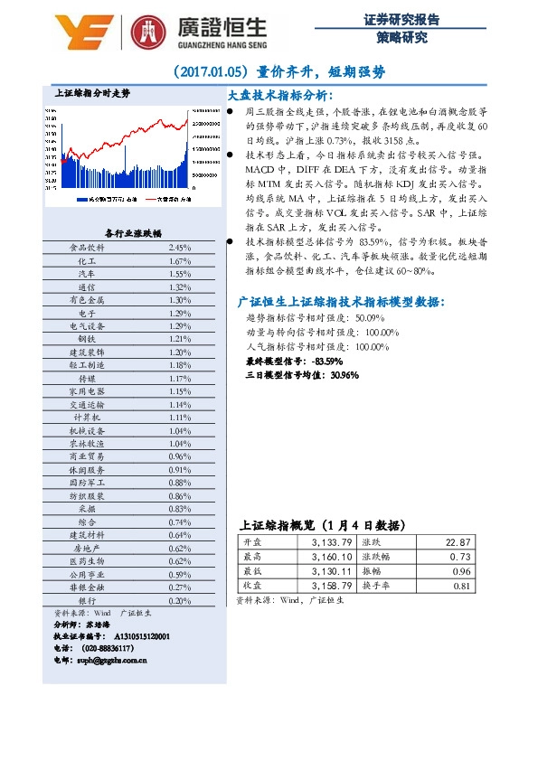量价齐升,短期强势