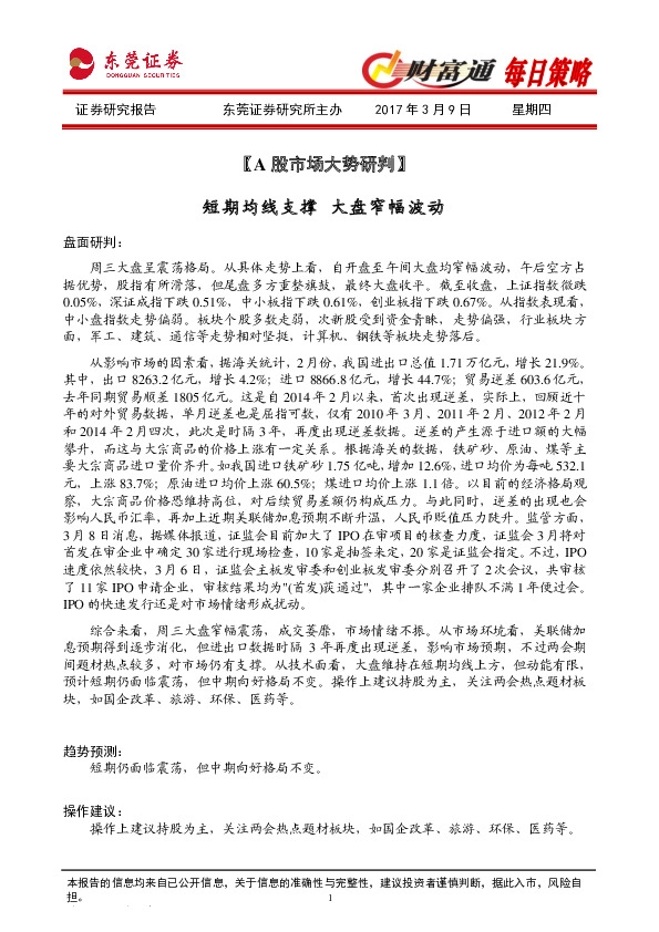 期短期均线支撑 大盘窄幅波动