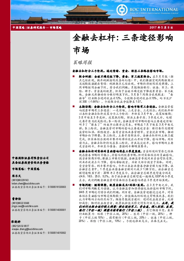 金融去杠杆:三条途径影响市场