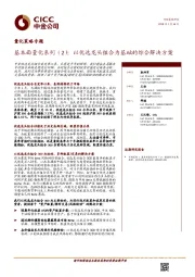 量化策略专题：基本面量化系列（2）：以优选龙头组合为基础的综合解决方案