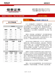 恒泰咨询日刊：两市横盘震荡 周期股扛起大旗