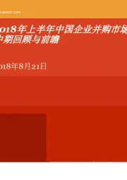 2018年上半年中国企业并购市场中期回顾与前瞻