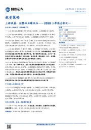 2018三季报分析之一：上游改善，但整体业绩承压