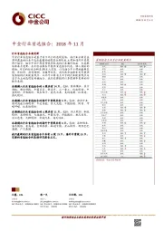 中金行业首选组合：2018年11月