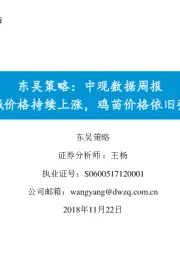 策略：中观数据周报：纯碱价格持续上涨，鸡苗价格依旧强势