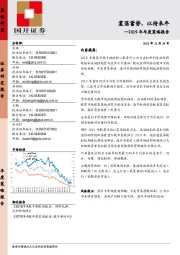 2019年年度策略报告：震荡蓄势，以待来年