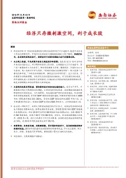 策略点评报告：经济只存微刺激空间，利于成长股