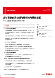 十二月货币市场信用市场观察：全球套息交易趋缓与短端流动性的缩紧