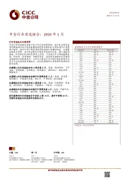 中金行业首选组合：2019年1月