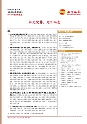 2019年度策略报告：水无定势，见可而进