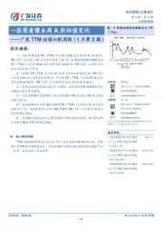 广发TTM估值比较周报（1月第2期）：一张图看懂本周A股估值变化