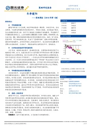 策略周报（2019年第1期）：冬季暖阳