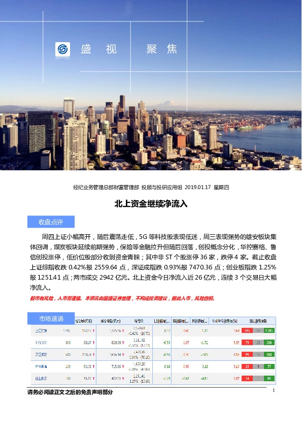 北上资金继续净流入