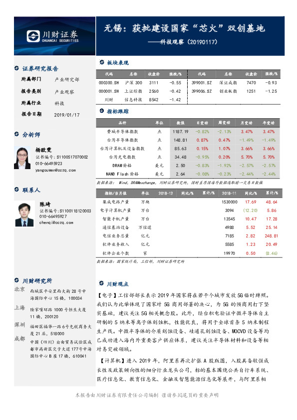 科技观察：无锡：获批建设国家“芯火”双创基地