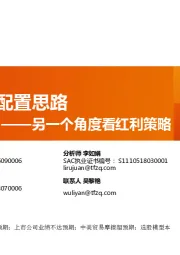 另一个角度看红利策略：险资权益配置思路