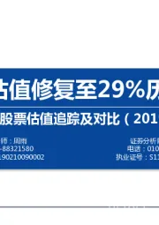 中外股票估值追踪及对比：沪深300估值修复至29%历史百分位