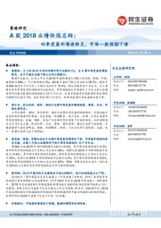 A股2018业绩快报总结：四季度盈利增速转负，市场一致预期下修