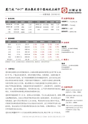 消费观察：厦门成“4+7”药品集采首个落地试点城市