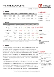 能源观察：中国成世界最大天然气进口国