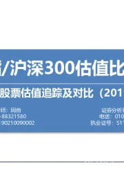 中外股票估值追踪及对比：创业板综指/沪深300估值比创历史新高