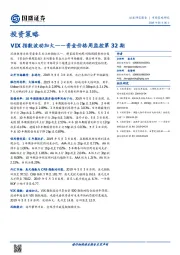 资金价格周监控第32期：VIX指数波动加大