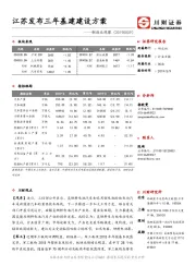 制造业观察：江苏发布三年基建建设方案