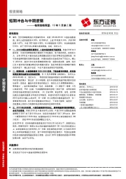 每周策略展望：19年5月第2周：短期冲击与中期逻辑