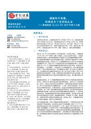 策略周报2019年第十九期：谨慎却不恐慌，防御是为了更好地反击