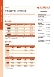 收盘综述：两市全面下调，失守2900点