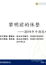 2019年中期策略：黎明前的休整