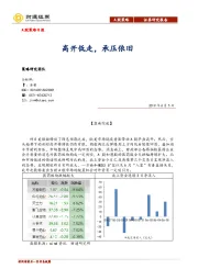 A股策略日报：高开低走，承压依旧